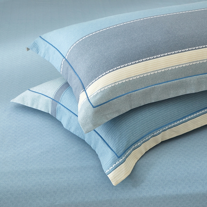 91家纺网 家纺一手货源 找家纺 启航家居 2025直播热款全棉精梳磨毛印花四件套-小资格调系列 卡诺奇兰