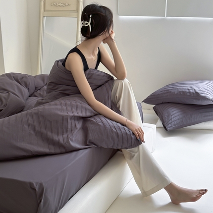 91家纺网 家纺一手货源 找家纺 （总）例外Home 2023新款A类专版花型提花全棉四件套--垞寂系列