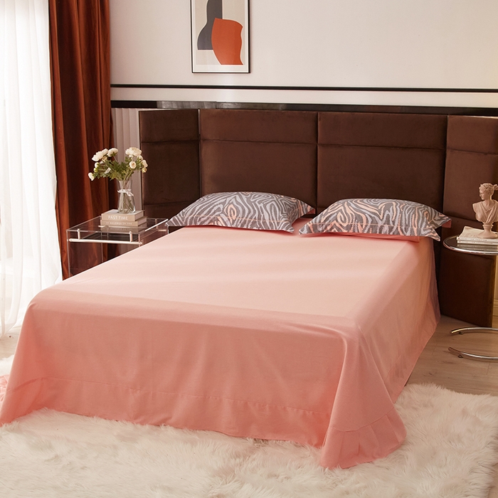 91家纺网 家纺一手货源 找家纺 启航家居 2025直播热款全棉精梳磨毛印花四件套-小资格调系列 画梦灰