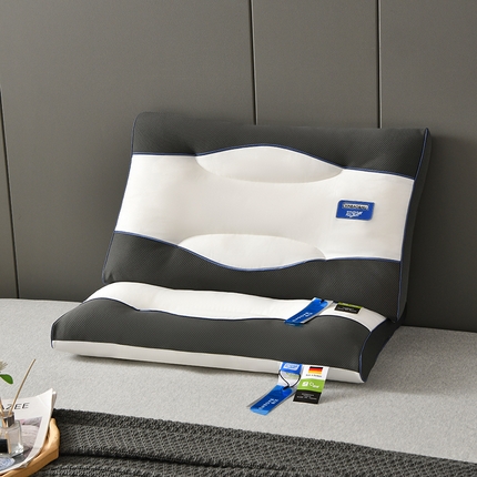 （总）睡眠频道 2023新款波纹拼接枕 枕头枕芯