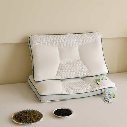 睡眠频道 2023新款茶芯语系列 枕头枕芯 茶心语分区枕48*74cm