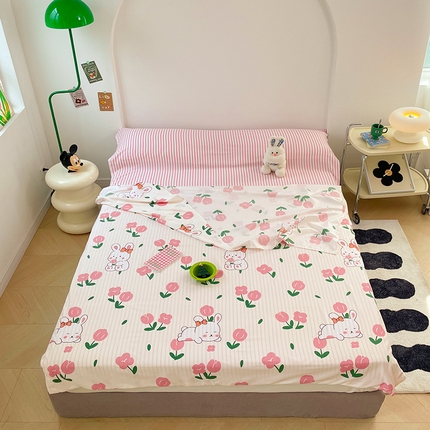 91家纺网 家纺一手货源 找家纺 （总）曼陀罗 2025新款水洗棉印花隔脏睡袋