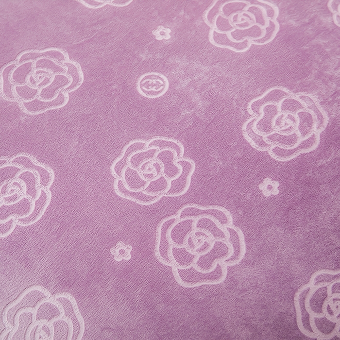 91家纺网 家纺一手货源 找家纺 新款全消光210克婴儿绒宝宝绒压花单被套定做定制尺寸 宝宝绒-紫山茶花