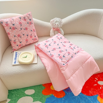 91家纺网 家纺一手货源 找家纺 （总）番茄+ 2023新款多功能磨毛亲肤抱枕被