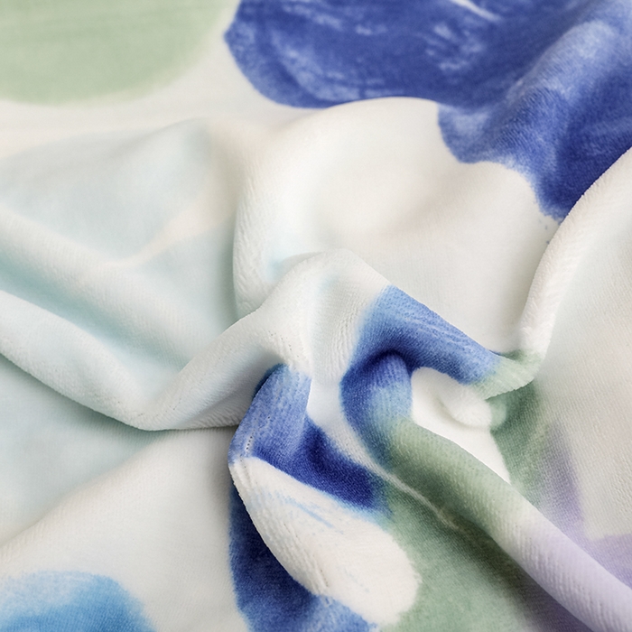 91家纺网 家纺一手货源 找家纺 新款230克高克重印花牛奶绒单被套定制定做尺寸 缤纷世界