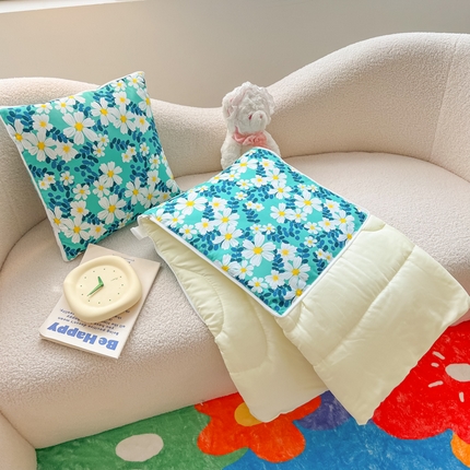 91家纺网 家纺一手货源 找家纺 （总）番茄+ 2023新款多功能磨毛亲肤抱枕被