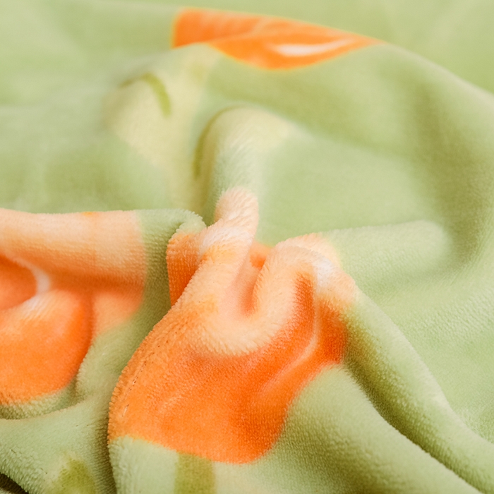 91家纺网 家纺一手货源 找家纺 新款230克高克重印花牛奶绒单被套定制定做尺寸 花海