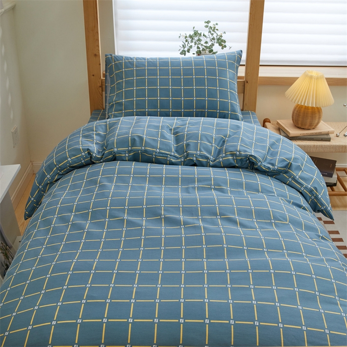 91家纺网 家纺一手货源 找家纺 杜先生 2023新款13372学生宿舍三件套纯棉三件套床单款 星空恋