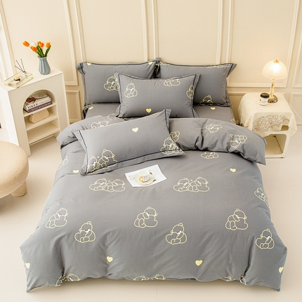 91家纺网 家纺一手货源 找家纺 （总）新款50双股澳棉印花四件套定做任意尺寸