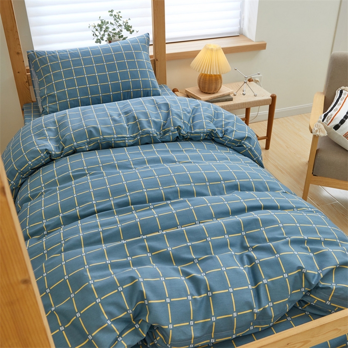 91家纺网 家纺一手货源 找家纺 杜先生 2023新款13372学生宿舍三件套纯棉三件套床单款 星空恋