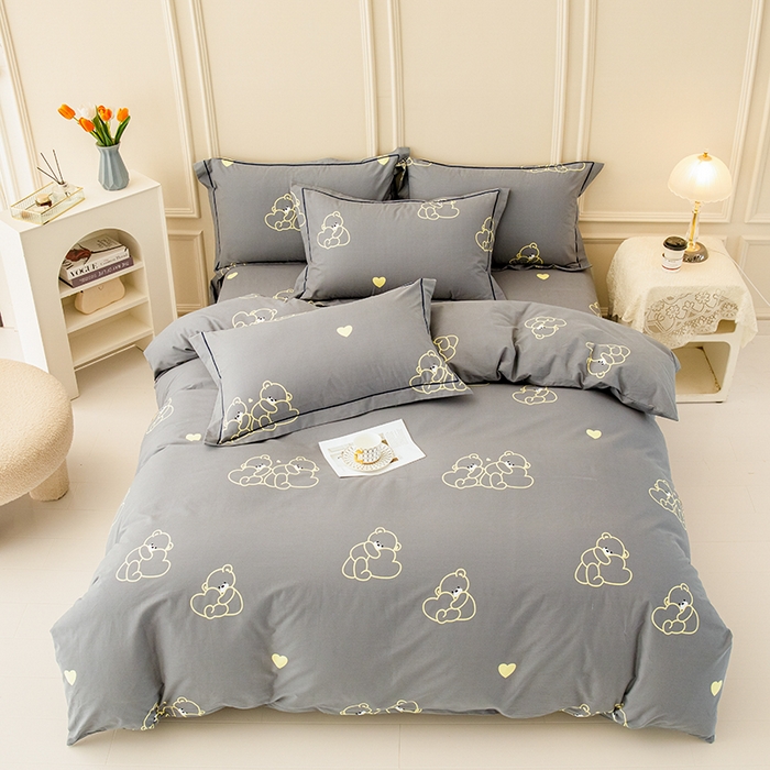 91家纺网 家纺一手货源 找家纺 （总）新款50双股澳棉印花四件套定做任意尺寸