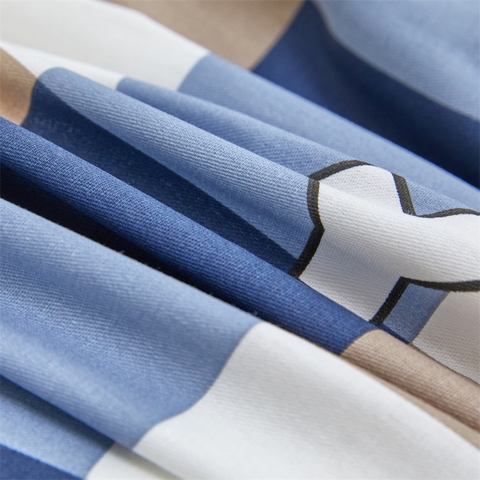 91家纺网 家纺一手货源 找家纺 杜先生 2023新款13372学生宿舍三件套纯棉三件套床单款 博曼-蓝