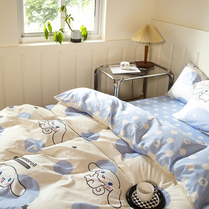 91家纺网 家纺一手货源 找家纺 （总）博雅 2023新款三丽鸥卡通全棉四件套系列--第二批