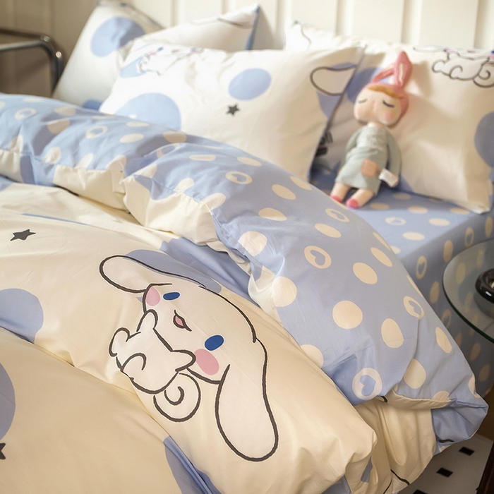 91家纺网 家纺一手货源 找家纺 （总）博雅 2023新款三丽鸥卡通全棉四件套系列--第二批