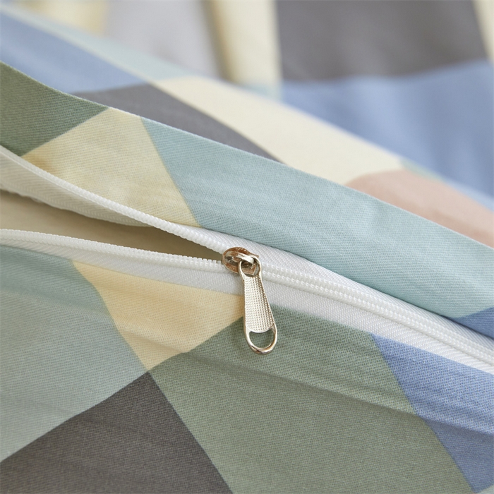 91家纺网 家纺一手货源 找家纺 杜先生 2023新款13372学生宿舍三件套纯棉三件套床单款 五彩格调