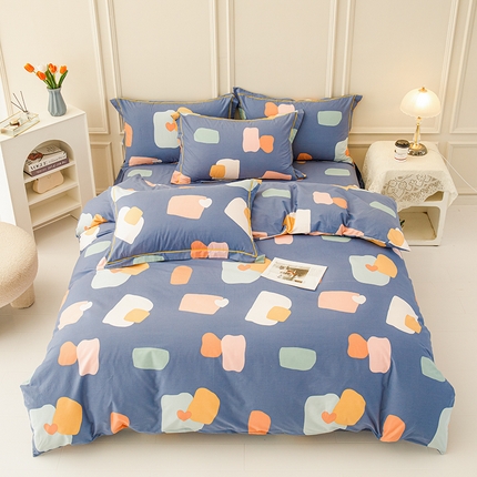 91家纺网 家纺一手货源 找家纺 （总）新款50双股澳棉印花四件套定做任意尺寸