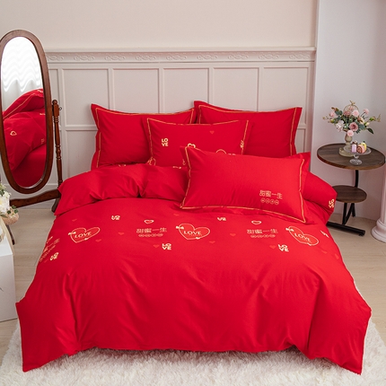 91家纺网 家纺一手货源 找家纺 （总）新款50双股澳棉印花四件套定做任意尺寸