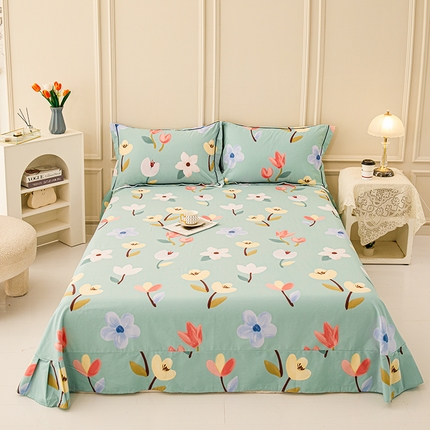 91家纺网 家纺一手货源 找家纺 （总）新款50双股澳棉印花单床单定做定制尺寸