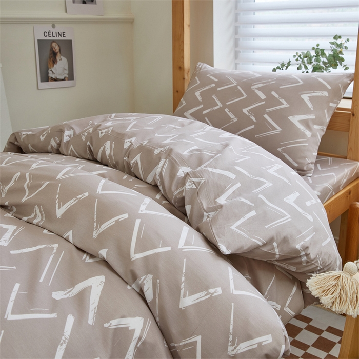 91家纺网 家纺一手货源 找家纺 杜先生 2023新款13372学生宿舍三件套纯棉三件套床单款 摩登时代