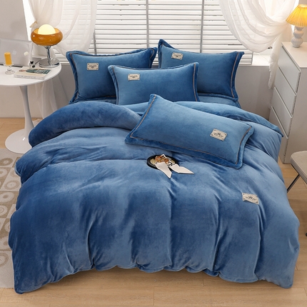 91家纺网 家纺一手货源 找家纺 （总）优姿家纺 2024新款加厚全消光牛奶棉印花四件套