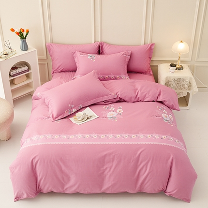 91家纺网 家纺一手货源 找家纺 （总）新款50双股澳棉印花四件套定做任意尺寸