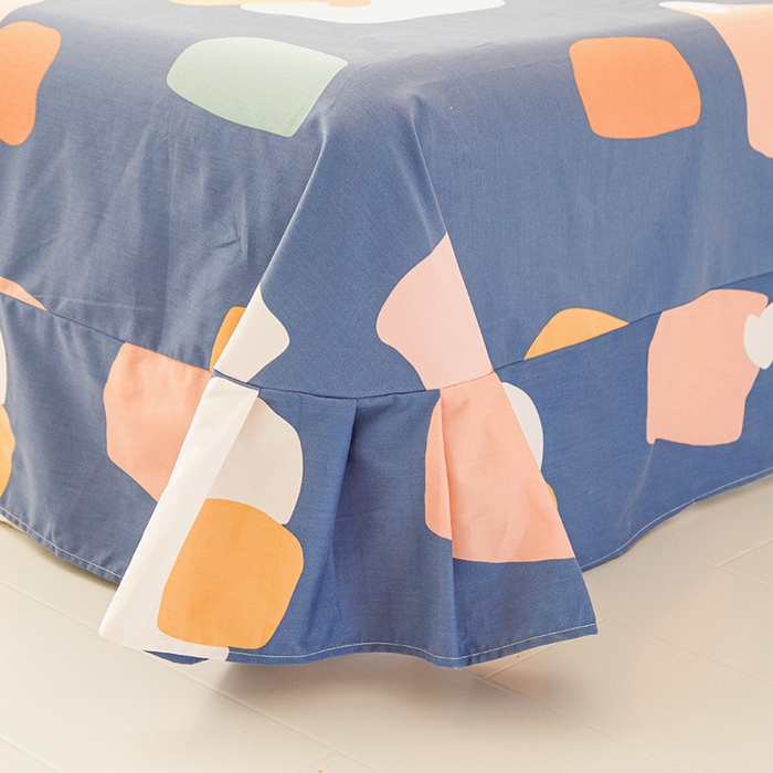 91家纺网 家纺一手货源 找家纺 新款50双股澳棉印花单床单定做定制尺寸 布鲁可