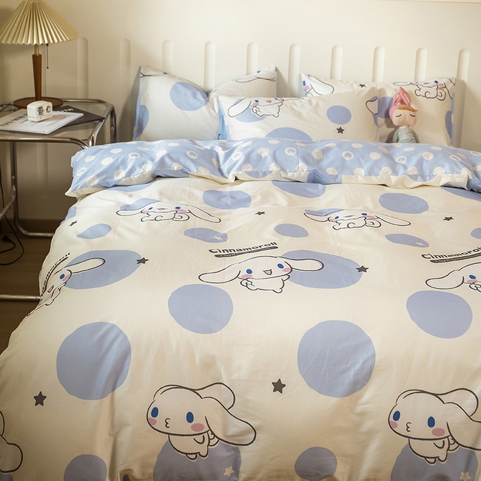 91家纺网 家纺一手货源 找家纺 （总）博雅 2023新款三丽鸥卡通全棉四件套系列--第二批