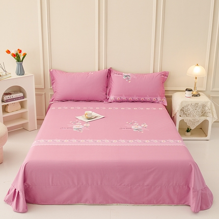 91家纺网 家纺一手货源 找家纺 （总）新款50双股澳棉印花单床单定做定制尺寸