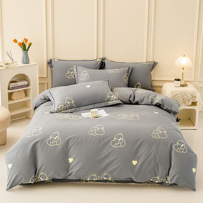 91家纺网 家纺一手货源 找家纺 （总）新款50双股澳棉印花四件套定做任意尺寸