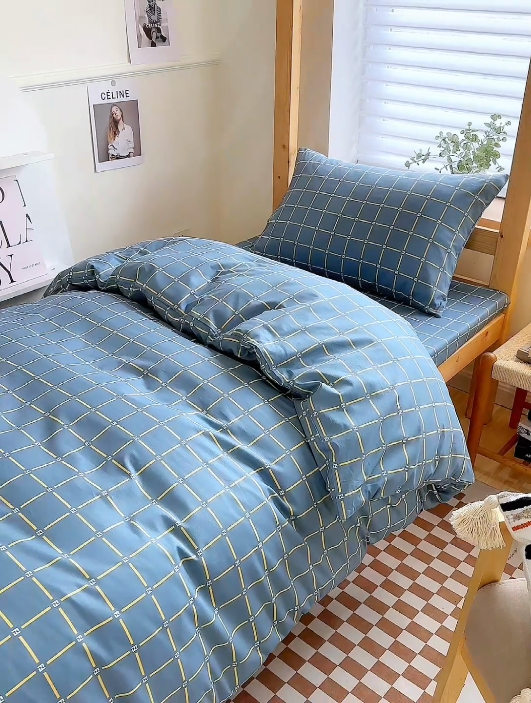 91家纺网 家纺一手货源 找家纺 杜先生 2023新款13372学生宿舍三件套纯棉三件套床单款 星空恋