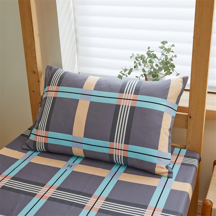 91家纺网 家纺一手货源 找家纺 杜先生 2023新款13372学生宿舍三件套纯棉三件套床单款 宇宙魔方-灰