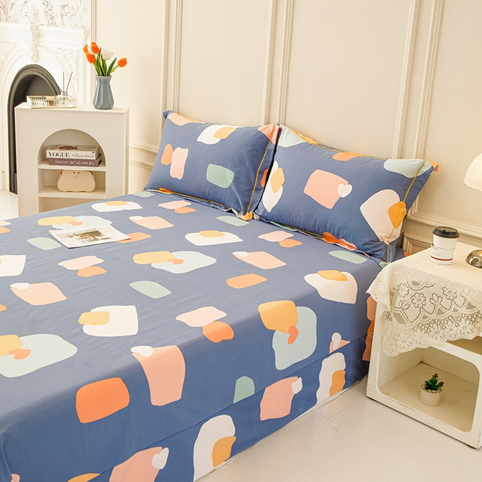 91家纺网 家纺一手货源 找家纺 新款50双股澳棉印花单床单定做定制尺寸 布鲁可