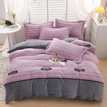 91家纺网 家纺一手货源 找家纺 （总）优姿家纺 2024新款加厚全消光牛奶棉印花四件套