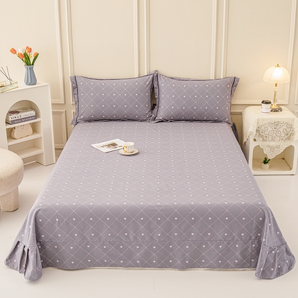 91家纺网 家纺一手货源 找家纺 新款50双股澳棉印花单床单定做定制尺寸 心愿