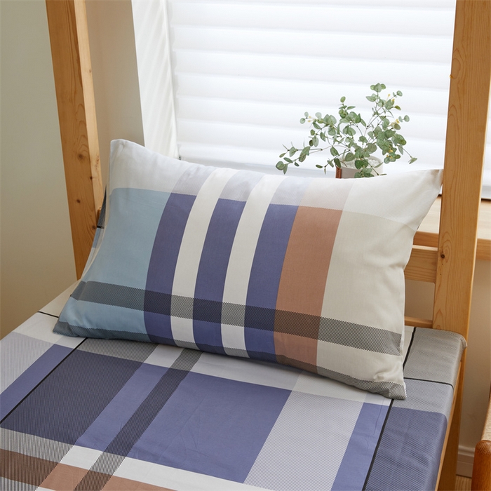 91家纺网 家纺一手货源 找家纺 杜先生 2023新款13372学生宿舍三件套纯棉三件套床单款 经典格调