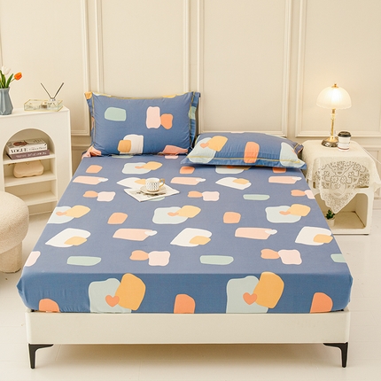 91家纺网 家纺一手货源 找家纺 新款50双股澳棉印花床笠定做定制任意尺寸 布鲁可