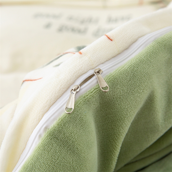 91家纺网 家纺一手货源 找家纺 优姿家纺 2024新款加厚全消光牛奶棉印花四件套 花仙子