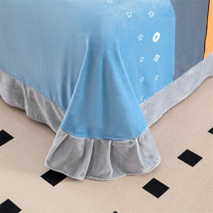 91家纺网 家纺一手货源 找家纺 优姿家纺 2024新款加厚全消光牛奶棉印花四件套 相约