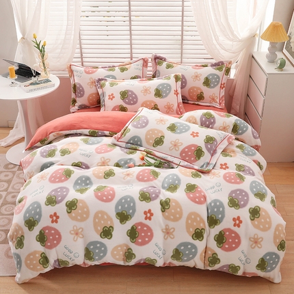 91家纺网 家纺一手货源 找家纺 （总）优姿家纺 2024新款加厚全消光牛奶棉印花四件套