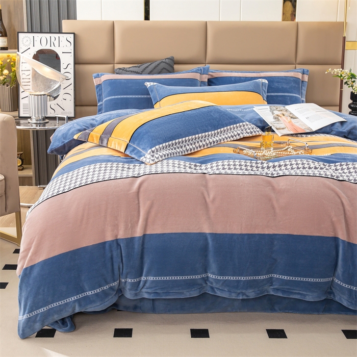 91家纺网 家纺一手货源 找家纺 （总）优姿家纺 2024新款加厚全消光牛奶棉印花四件套