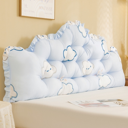 91家纺网 家纺一手货源 找家纺 （总）碧尔家居 2025新款麦浪机械钉扣带花型床靠背枕