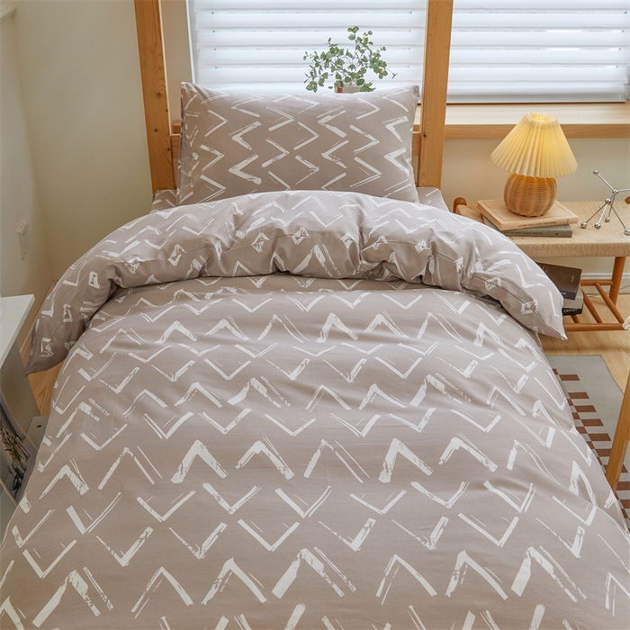 91家纺网 家纺一手货源 找家纺 杜先生 2023新款13372学生宿舍三件套纯棉三件套床单款 摩登时代