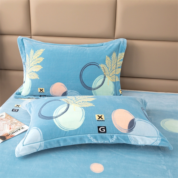 91家纺网 家纺一手货源 找家纺 优姿家纺 2024新款加厚全消光牛奶棉印花四件套 风华叶茂