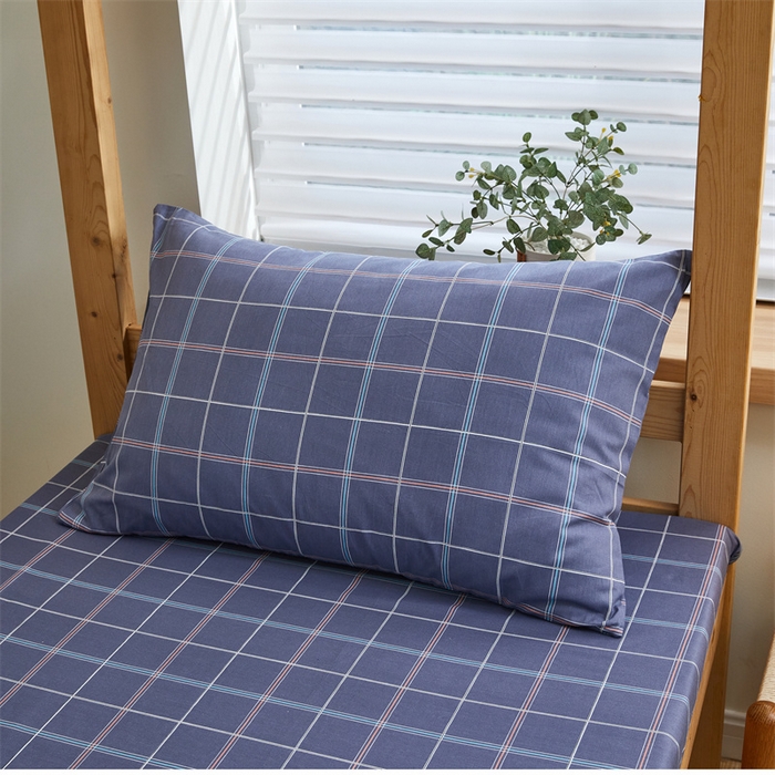 91家纺网 家纺一手货源 找家纺 杜先生 2023新款13372学生宿舍三件套纯棉三件套床单款 格林物语-蓝