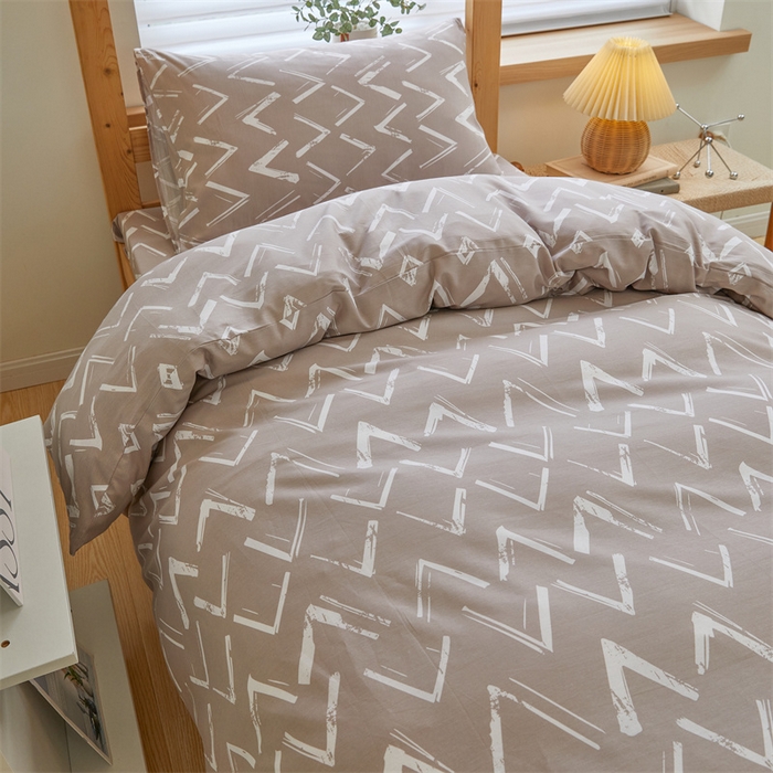 91家纺网 家纺一手货源 找家纺 杜先生 2023新款13372学生宿舍三件套纯棉三件套床单款 摩登时代