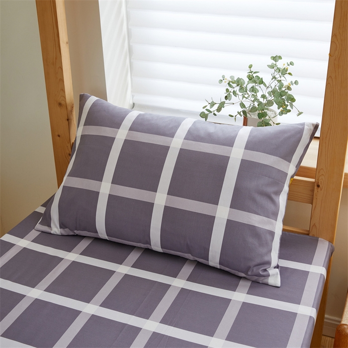 91家纺网 家纺一手货源 找家纺 杜先生 2023新款13372学生宿舍三件套纯棉三件套床单款 玛吉拉格子