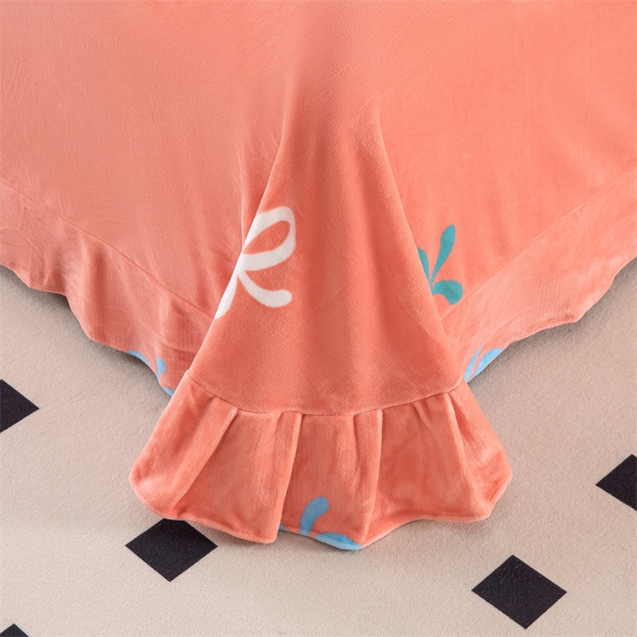 91家纺网 家纺一手货源 找家纺 优姿家纺 2024新款加厚全消光牛奶棉印花四件套 蝶恋伊人