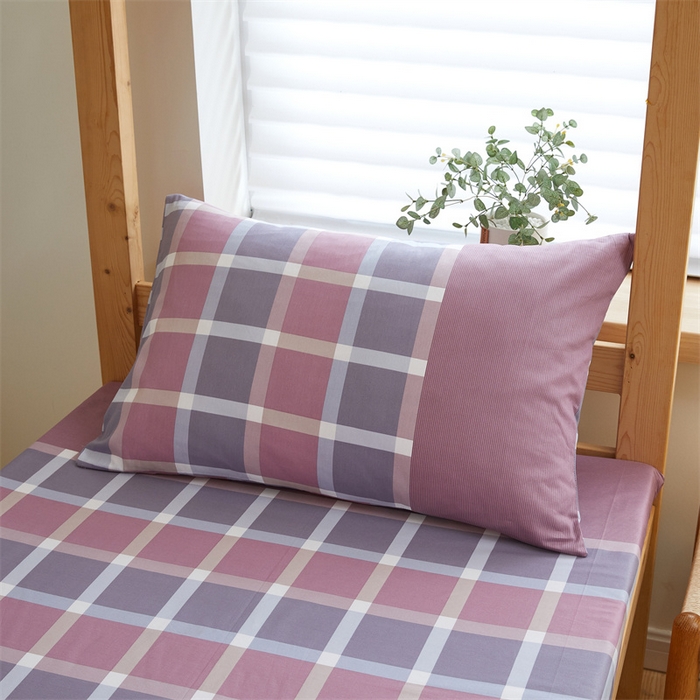 91家纺网 家纺一手货源 找家纺 杜先生 2023新款13372学生宿舍三件套纯棉三件套床单款 格调-粉