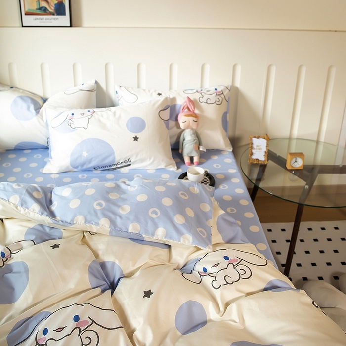 91家纺网 家纺一手货源 找家纺 （总）博雅 2023新款三丽鸥卡通全棉四件套系列--第二批