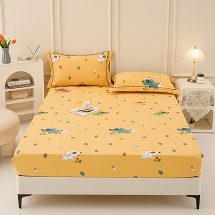 新款50双股澳棉印花床笠定做定制任意尺寸 草莓小狗